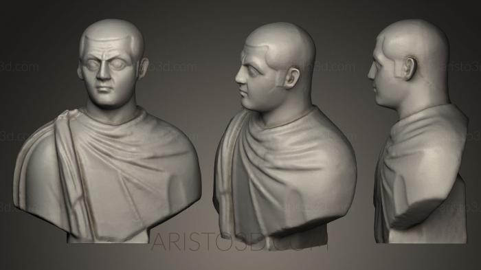 Busts and heads antique and historical (BUSTA_0150) 3D model for CNC machine